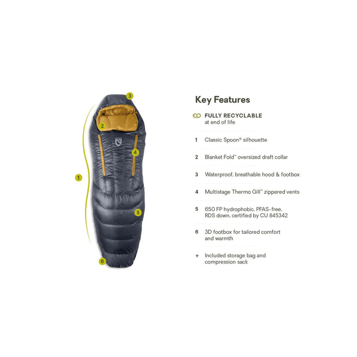 Nemo Men's Disco Endless Promise 15° Down Sleeping Bag