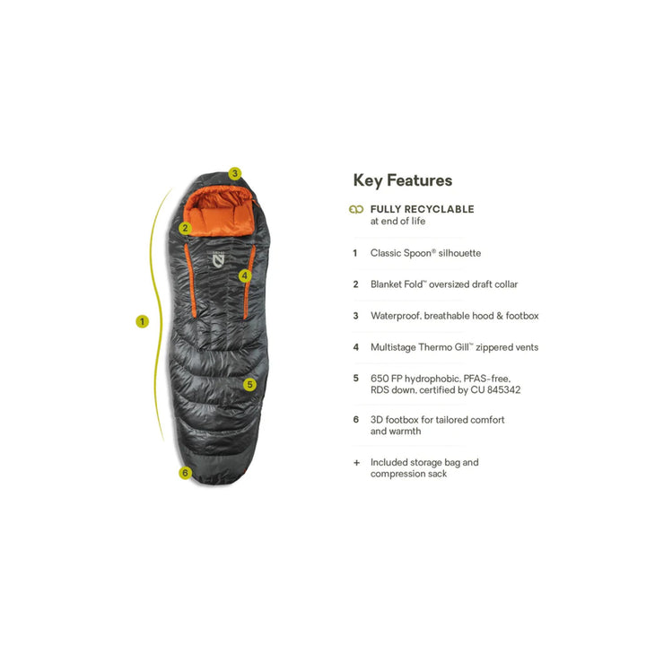 Nemo Men's Disco Endless Promise 30° Down Sleeping Bag