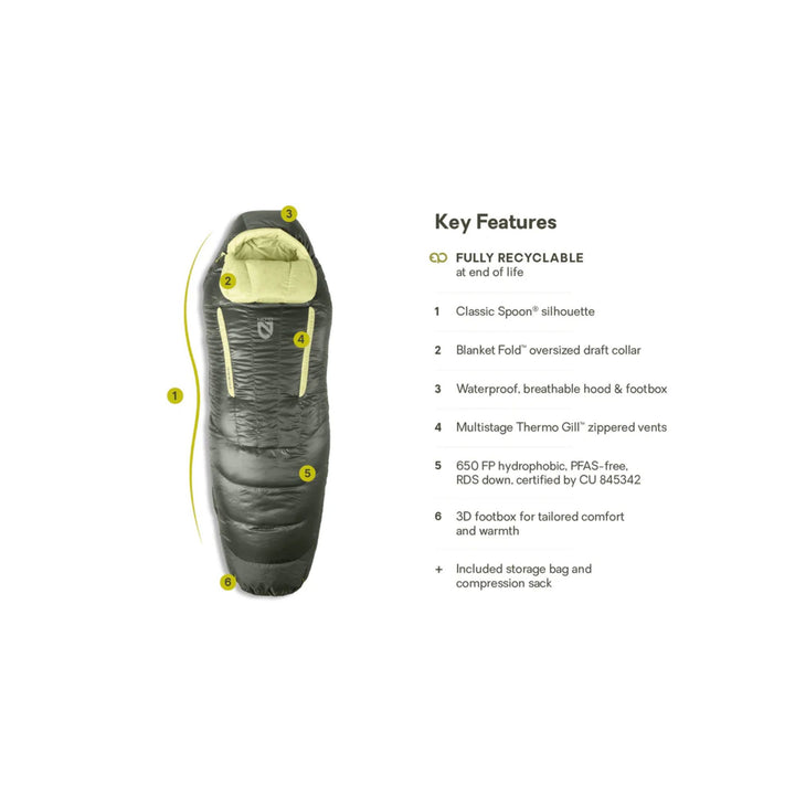 Nemo Women's Disco Endless Promise 15° Down Sleeping Bag