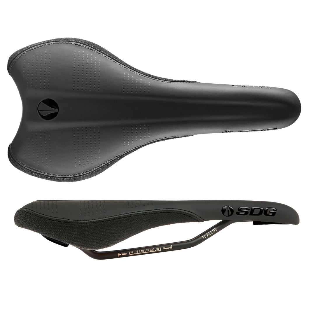 SDG Radar Mtn Saddle Ti-Alloy Rails - Black