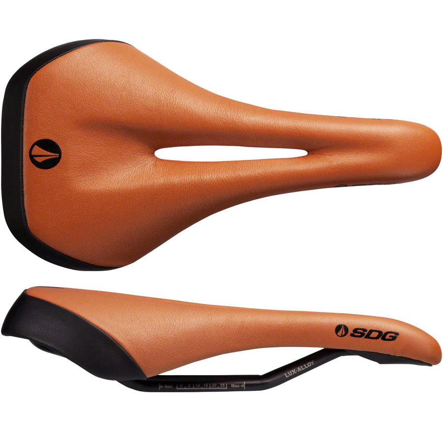 SDG Allure V2 Saddle Lux-Alloy Rails Brown/Black