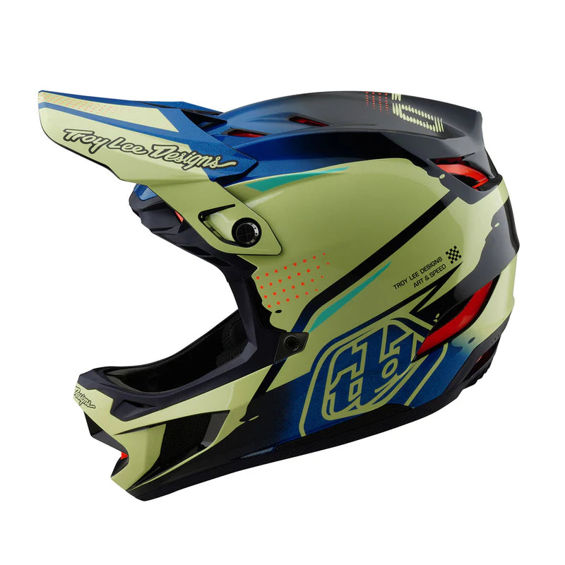 Troy Lee Designs D4 Composite Helmet w/ MIPS - Drip
