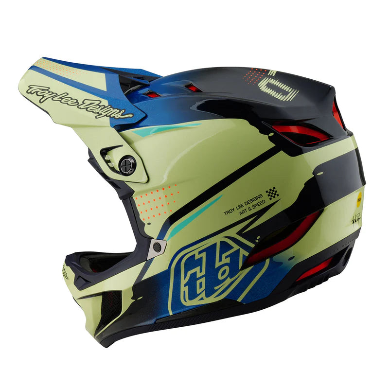 Troy Lee Designs D4 Composite Helmet w/ MIPS - Drip