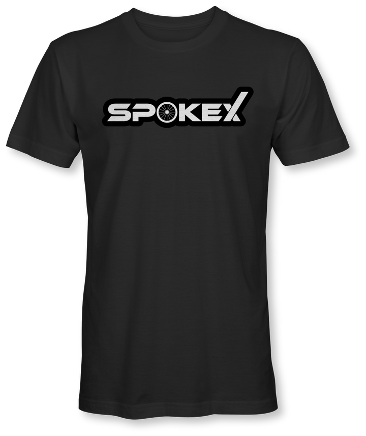 Black Cloud Logo Shirt - SpokeX Bike Co
