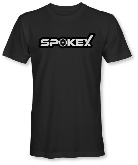 Black Cloud Logo Shirt - SpokeX Bike Co